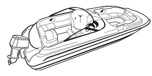 Heavy Duty Waterproof Storage Cover for Bayliner Element F21