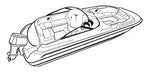 Heavy Duty Waterproof Storage Cover for Bayliner Element F21
