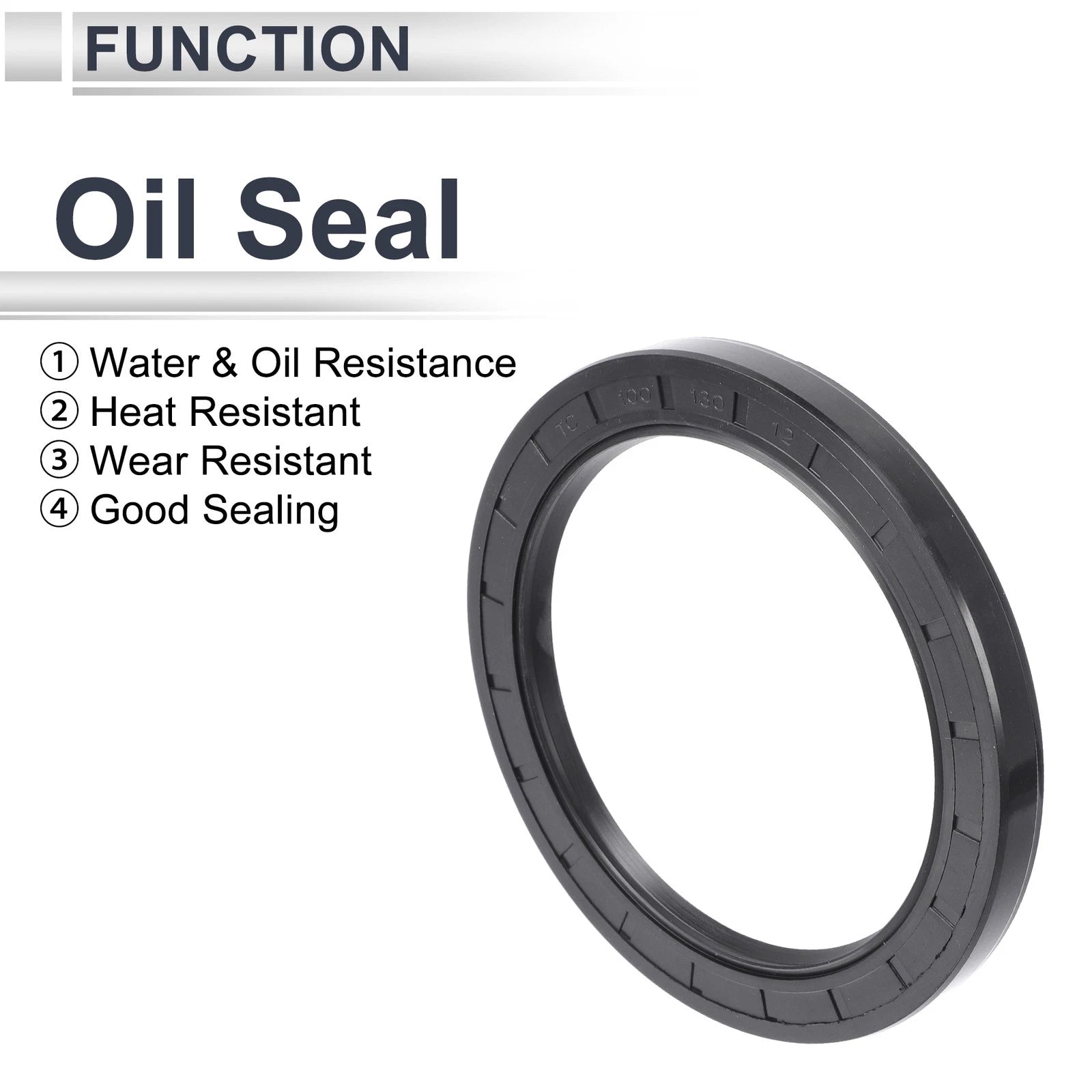 Set of 5 Oil Seal Rotary Shaft Seal NBR Rubber 100x130x12mm