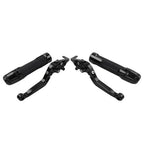 Black Extendable Brake Clutch Levers & Handlebar Grips for Daytona 675 R