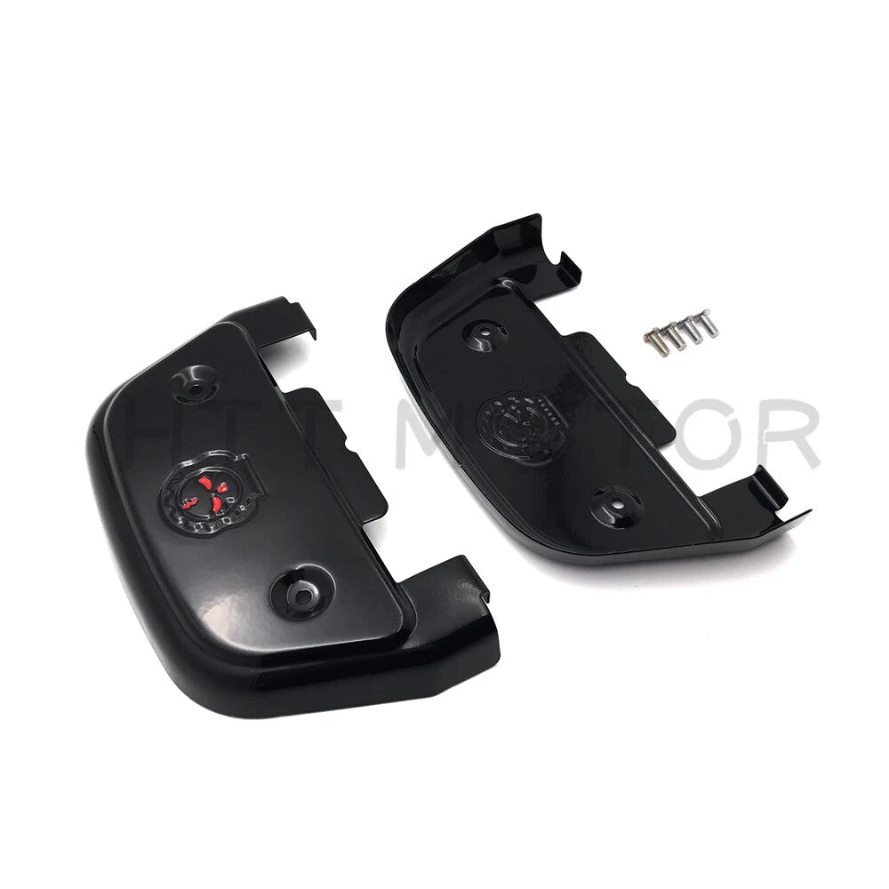 Gear Skull Passenger Footboard Cover for Harley Touring Softail Dyna (2014–2023)