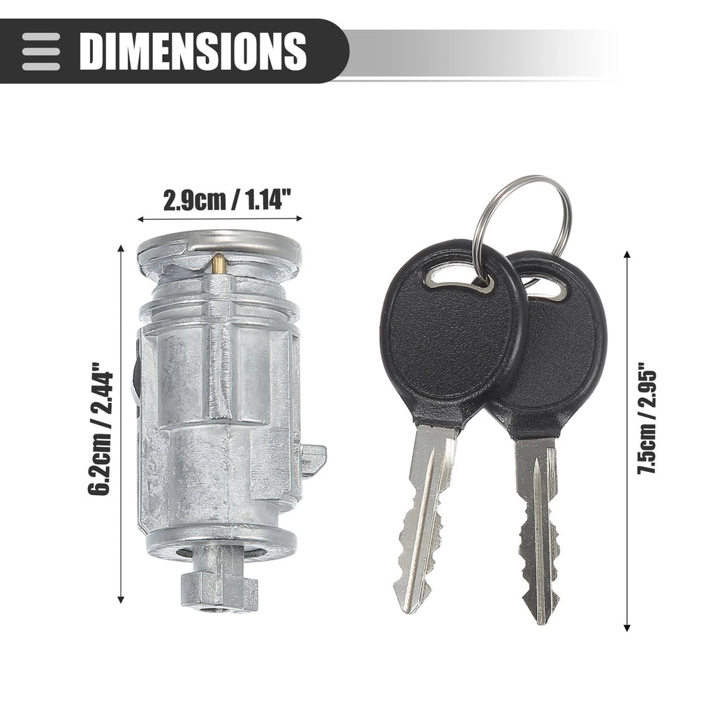 Set of 1 Ignition Switch Lock Cylinder with 2 Keys for Dodge Dakota (NO.5018702AA)