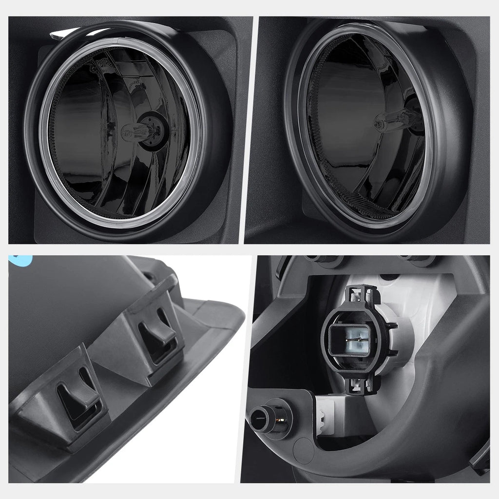 Fog Lights for GMC Sierra 1500 (2014–2015) Smoked Lens w/Switch