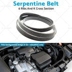 Serpentine Belt for Mercedes-Benz Ford Dodge Chrysler Honda (K060840A)