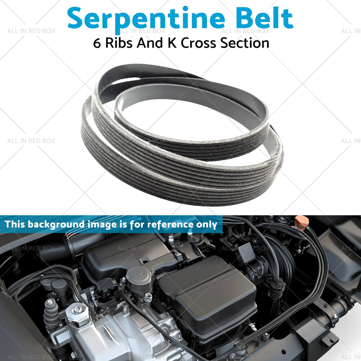 Serpentine Belt for Mercedes-Benz Ford Dodge Chrysler Honda (K060840A)