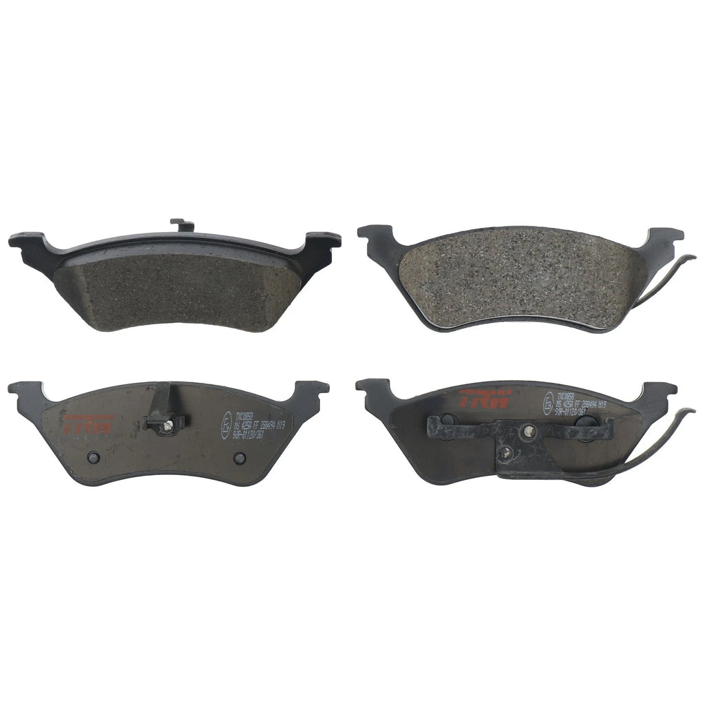 Set of 4 Disc Brake Pads for Dodge Grand Caravan (2001–2007)