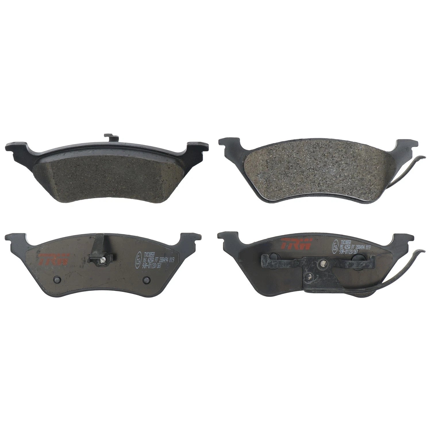Set of 4 Disc Brake Pads for Dodge Grand Caravan (2001–2007)