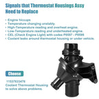 Engine Coolant Thermostat Housing Assembly for BMW 320i (2013-2015)