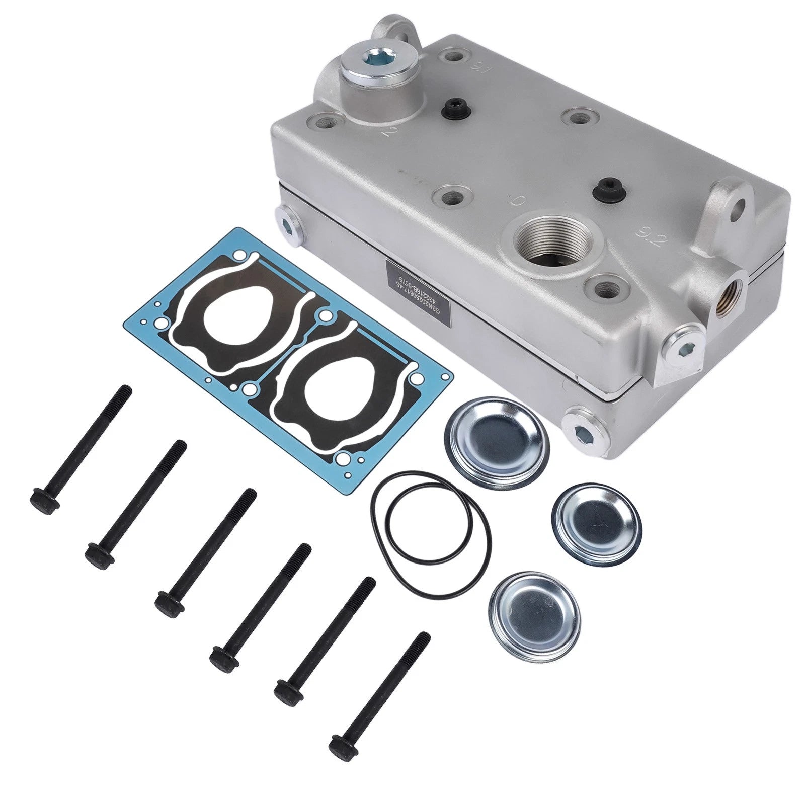 Air Brake Compressor Head for Paccar CF75 MX11 MX13 (2011–2023) 9125181030 9125181040