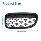 Set of 2 Front Hood Bumper Grilles for BMW 335d 328i 335i xDrive (E90)