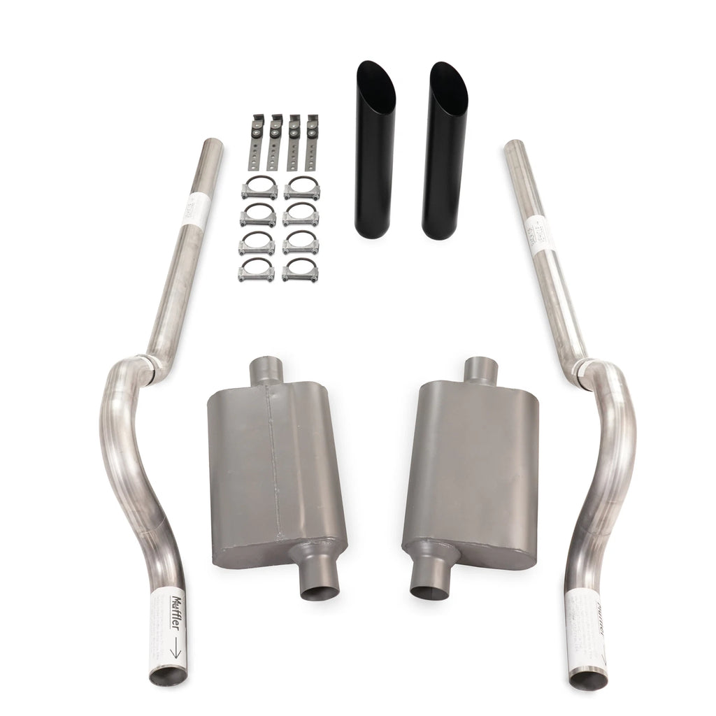 Dual Exhaust Kit with 2 Chamber Mufflers for Mopar B Body (1962–1974)