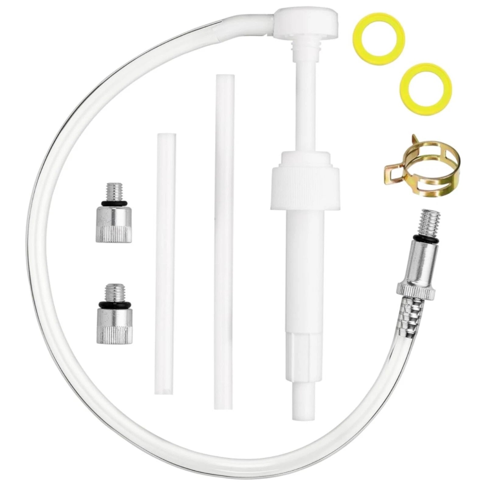 Lower Unit Gear Oil Pump with 3/8" Adapters for Standard Quart Bottles