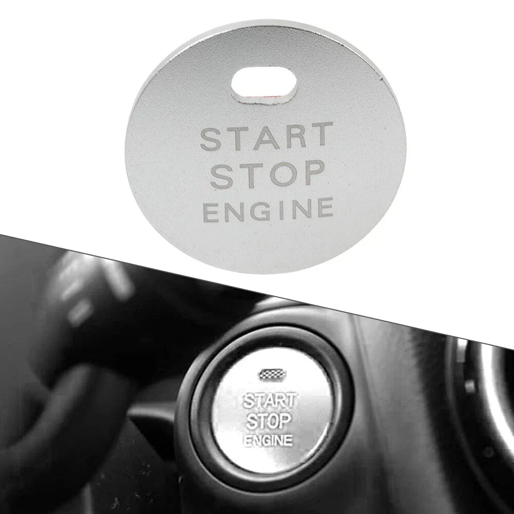 Silver Engine Start Push Button Cover Trim for Mazda 3 6 Atenza CX-5 (2014-2023)