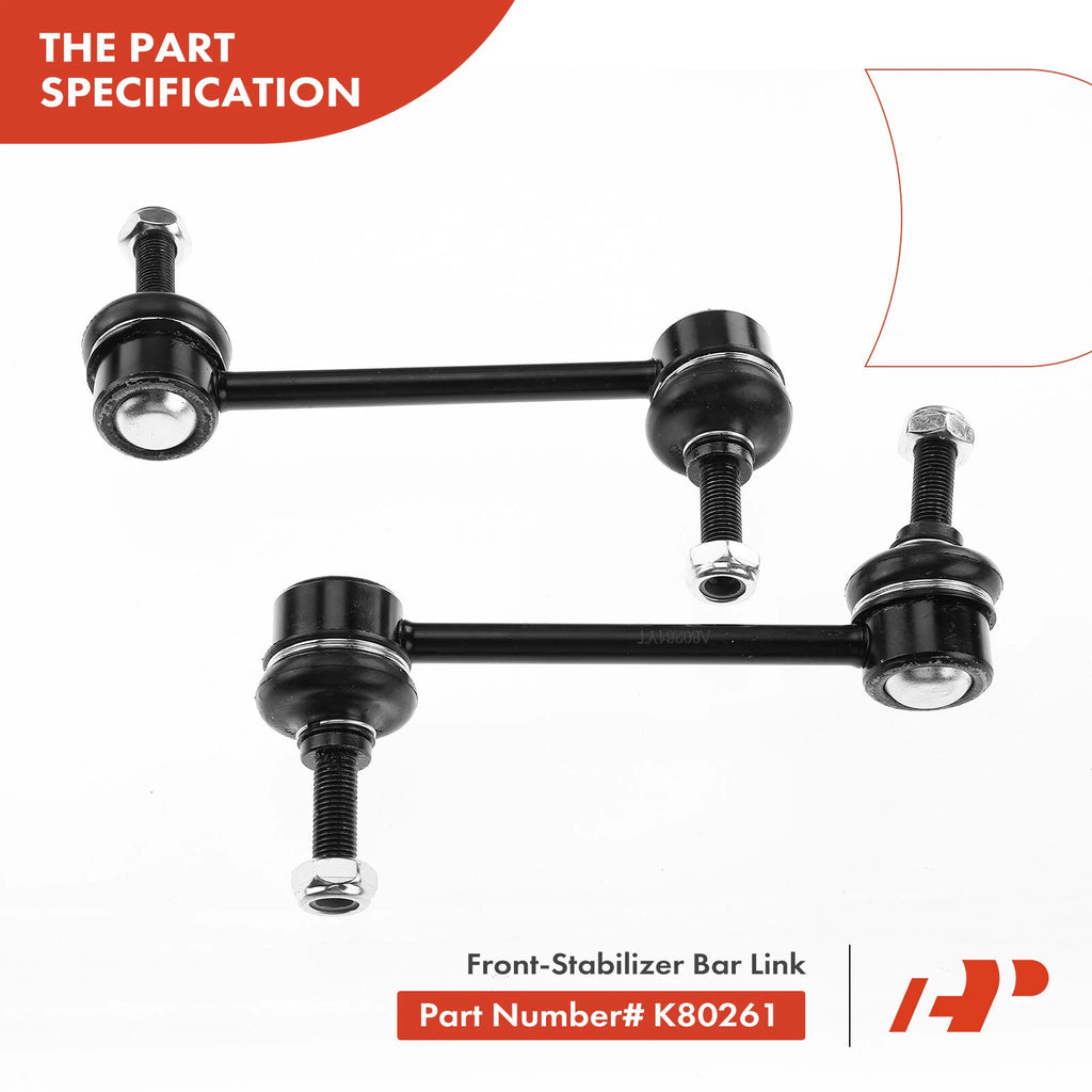 Set of 8 Stabilizer Bar Link Tie Rod End Ball Joint for Ford Thunderbird (2003)