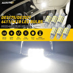 Set of 2 AUXITO 42MM 211-2 212-2 578 LED Interior Map Light Bulbs 6500K