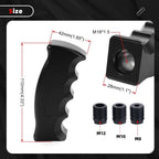Aluminum Slotted Pistol Grip Shift Knob for Manual MT Gear Stick