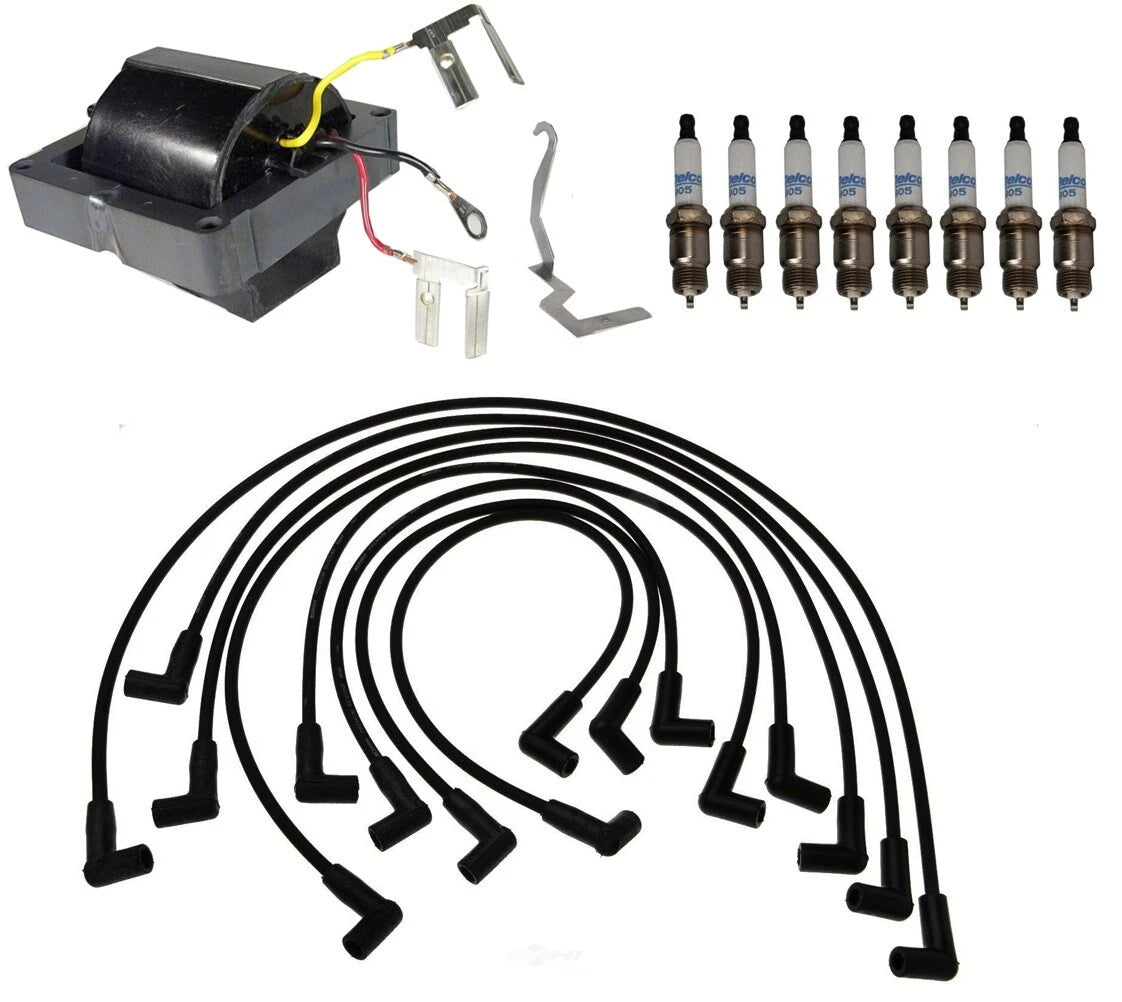 Ignition Wires & 1 Coil 8 Spark Plugs Kit for Chevy Impala Caprice Malibu