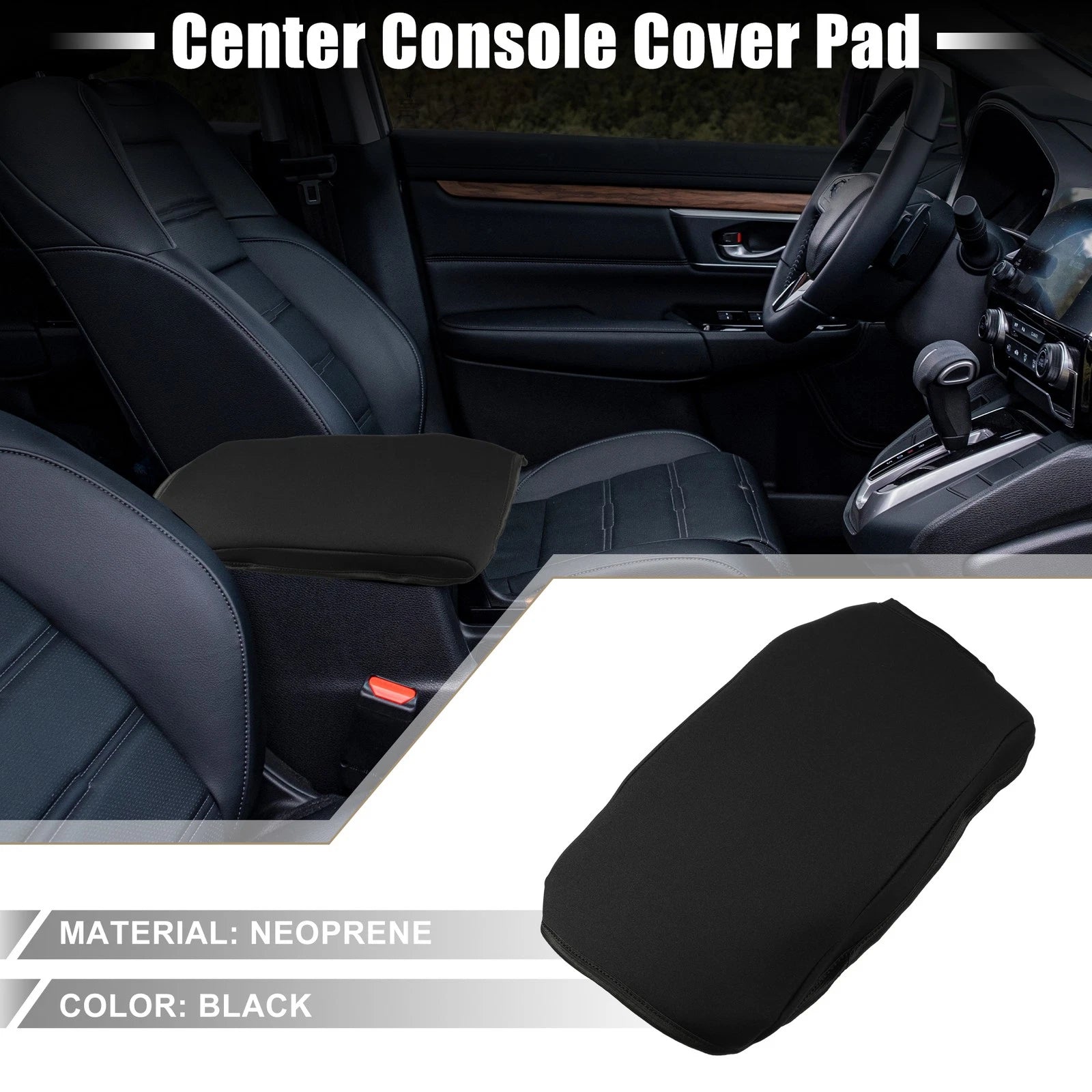 1 Pcs Center Console Armrest Cover for Toyota Camry (2012–2017) Black