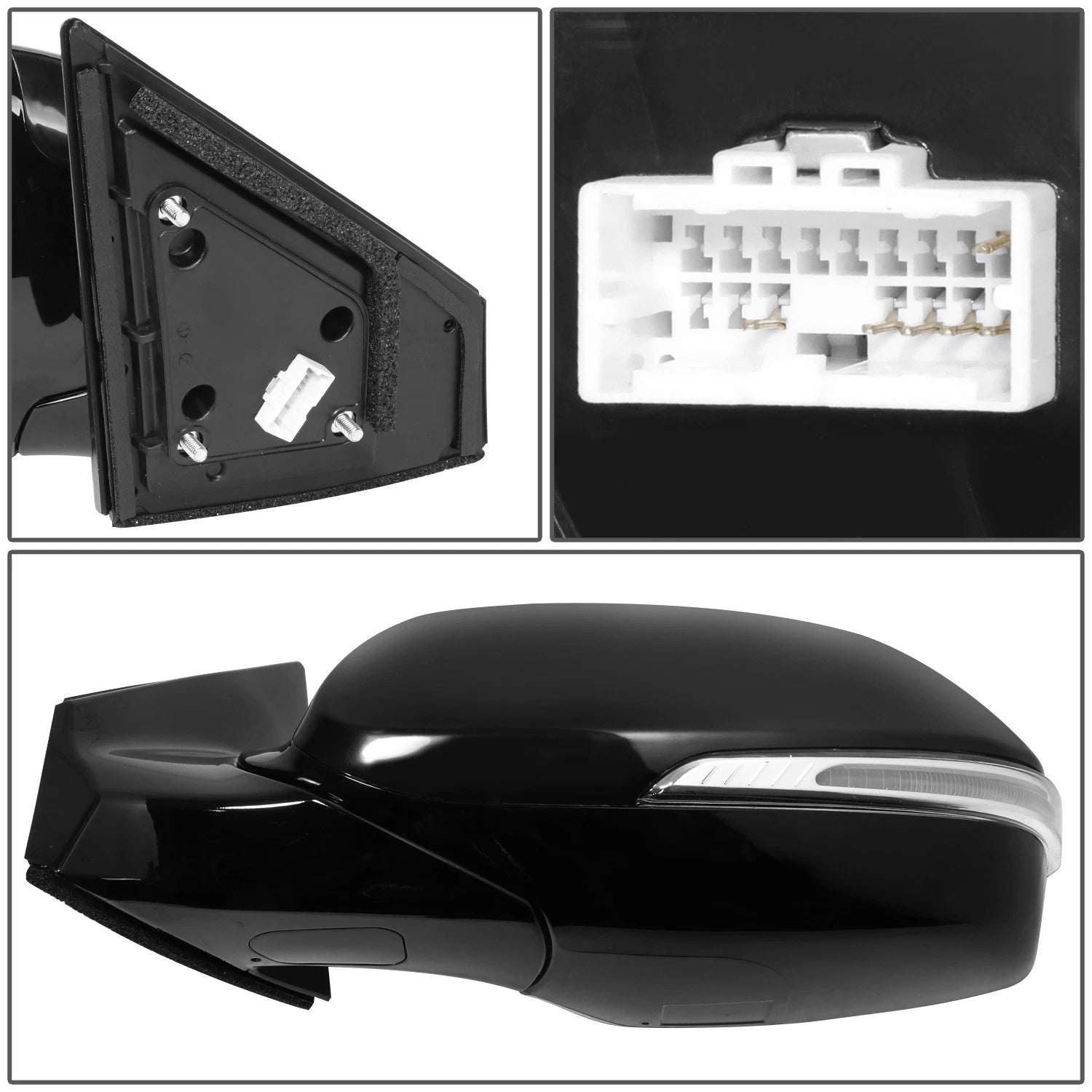 Power Heated Glass Turn Signal Side Door Mirror for Hyundai Santa Fe (2013–2016)