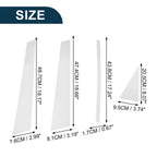 8 Pcs Door Pillar Window Trim for Honda Odyssey (2005-2008) Chrome Silver Tone