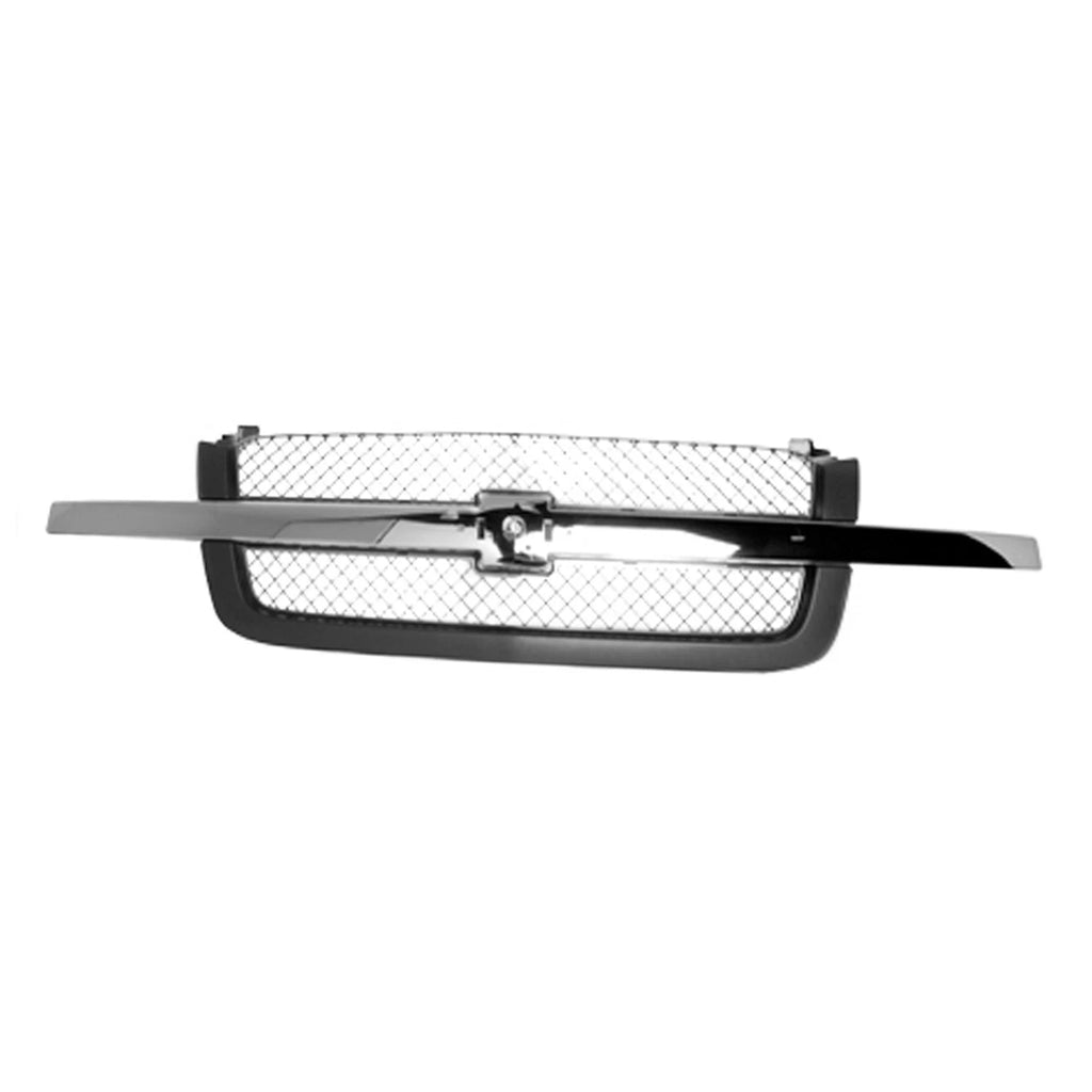 Replacement Front Grille Chrome Textured Plastic for See Compatibility Chart