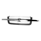 Replacement Front Grille Chrome Textured Plastic for See Compatibility Chart