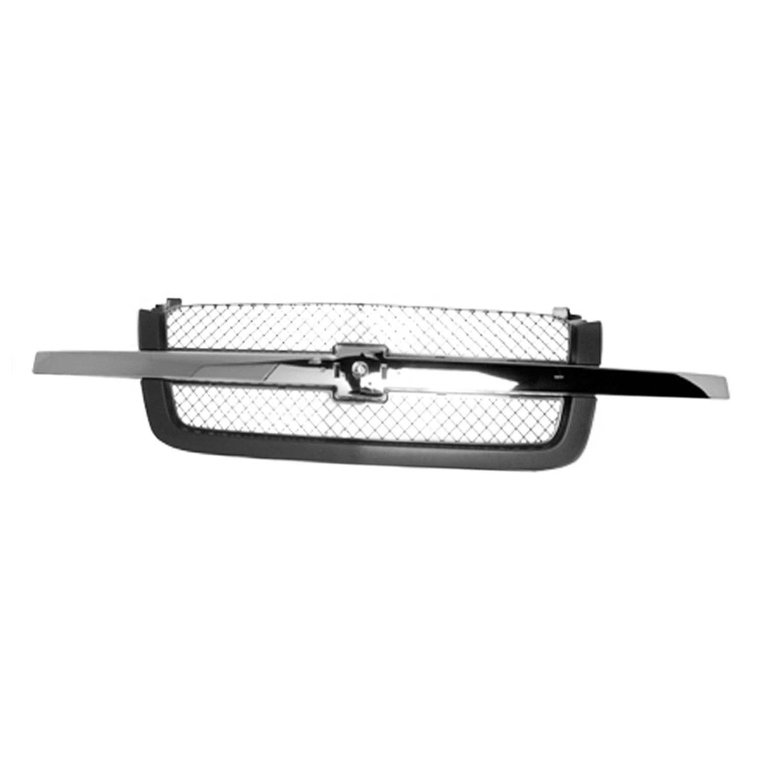 Replacement Front Grille Chrome Textured Plastic for See Compatibility Chart