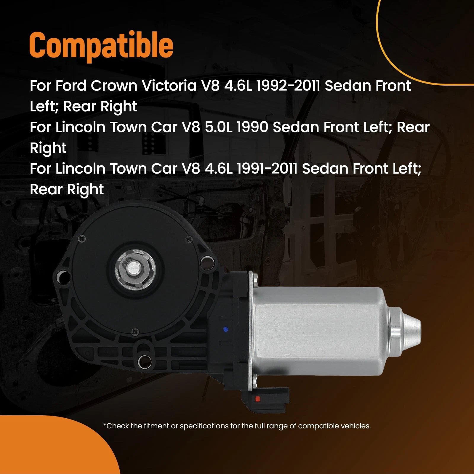 Window Lift Motor for Ford Crown Victoria (1992–2011) 742252