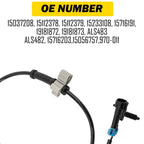 ABS Wheel Speed Sensor Set of 2 for GMC Sierra Silverado 1500 2500 (1999–2006)