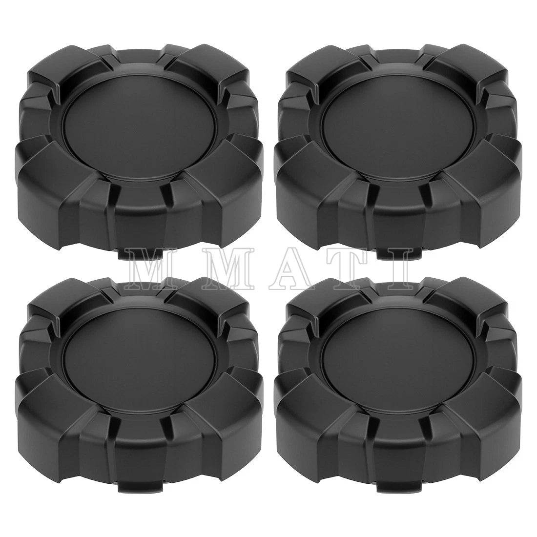 Set of 4 Black Wheel Center Caps for Polaris General 1000 (2016–2025)