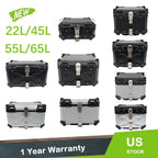 Aluminum Motorcycle Trunk Tour Tail Box Luggage Storage Top Case for