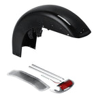 Vivid Black Front Fender for Harley Touring Electra Glide Road King (1989–2013)