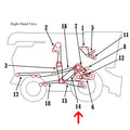 Secondary Countershaft Belt for John Deere Combine (AMH77019, H77019)
