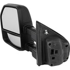 Left Mirror for Ford F-250 Super Duty (2017–2019) Manual Adjust Chrome Cap