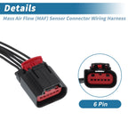 Mass Air Flow Sensor Connector Wiring Harness for Ford F150 F250 E150 E250 (1997–2021)