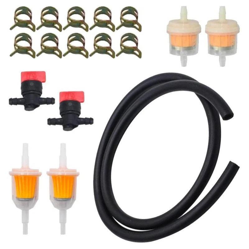 Carburetor Kit Set for - Fuel Line, Filters, Valves, Clamps