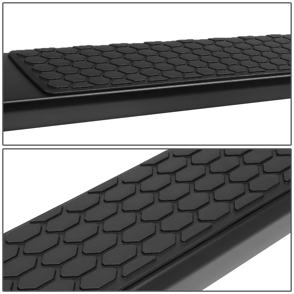 5" Black Coated Running Boards for Ford Super Duty Super Extended Cab (1999–2016)