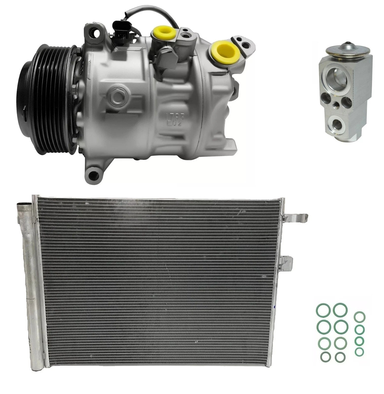 AC Compressor Kit With Condenser for BMW X7 4.4L V8 Turbo (2020–2023)