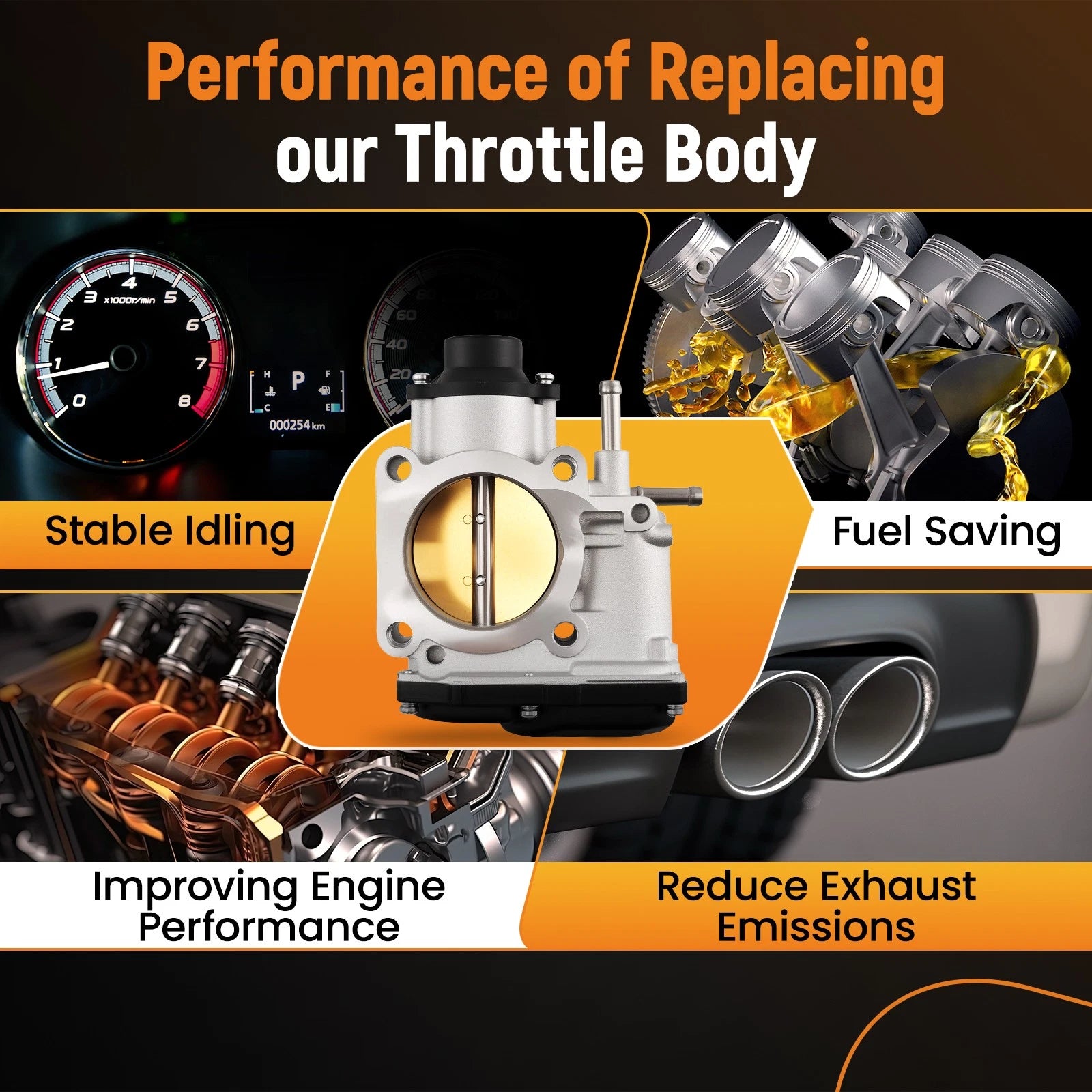 Throttle Body Assembly for Toyota Camry MR2 Spyder (1997-2006)