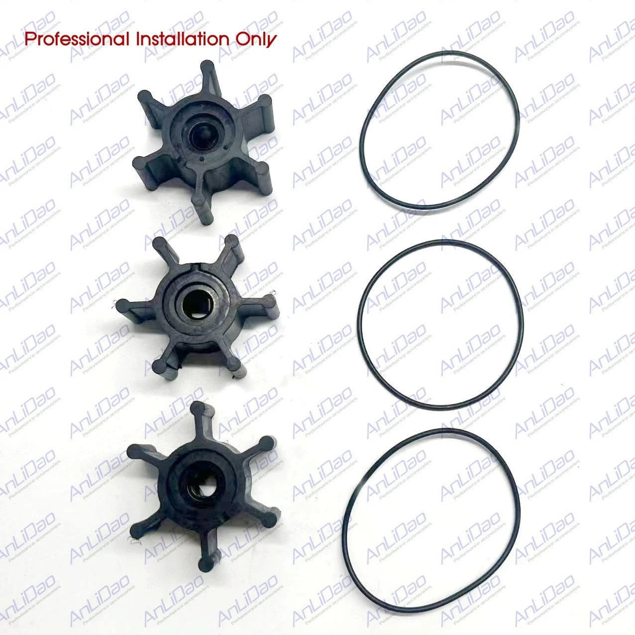 3Pcs Impeller & O-Ring Kit for Milwaukee M18 Transfer Pumps (49-16-2771)