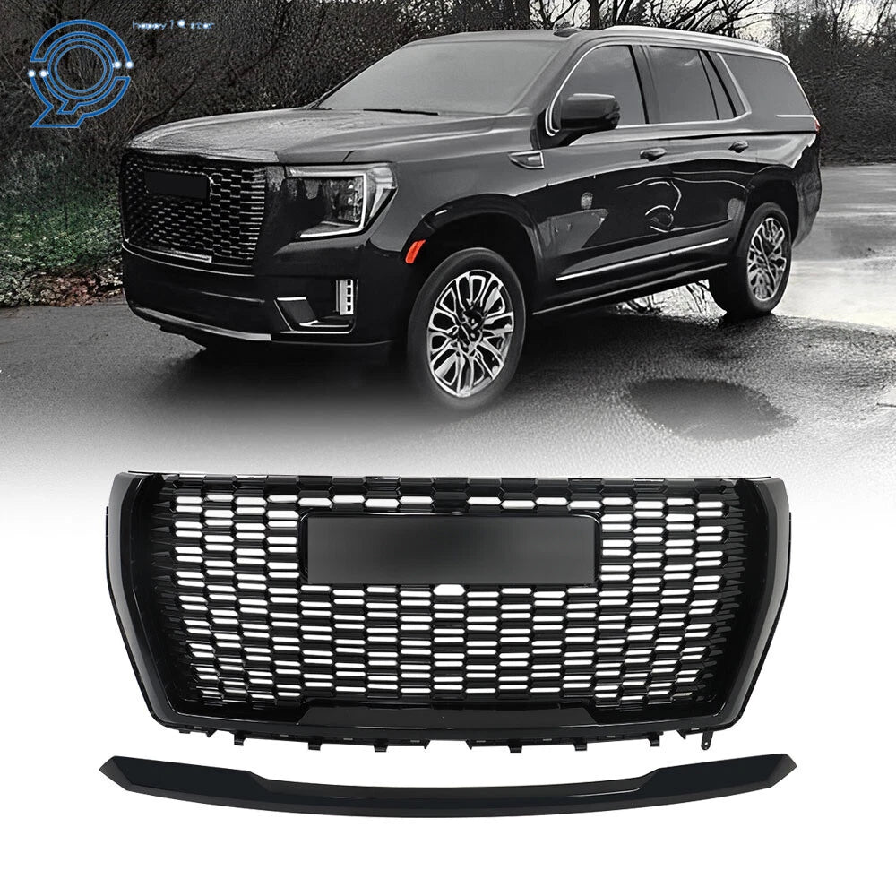 Front Bumper Grille & Hood Molding Trim for GMC Yukon/Yukon XL (2021–2023)