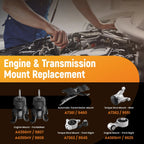 Set of 6 Engine and Transmission Mounts for Nissan Murano (2009-2014)