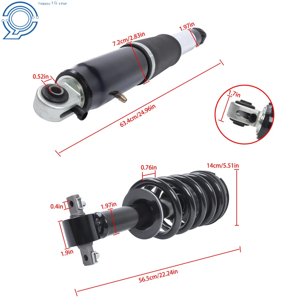 Set of 4 Shock Struts with MagneRide for Chevrolet Avalanche (2007–2013)