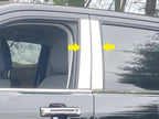 4pc Luxury FX Polished Pillar Post Trim for 2022-2025 Ford Maverick Super Crew