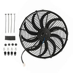 16 Inch Universal Radiator Fan Kit 3000CFM 2250RPM Push Pull