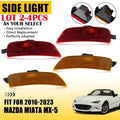 Side Marker Lights Reflector for Mazda Miata MX-5 (2016–2023) Amber Red EXV