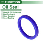 Set of 5 Oil Seal Rotary Shaft Seal 75x90x10mm High Pressure Blue