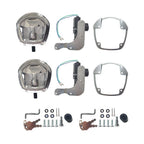 2X Power Operated Recessed Folding Whale Tail T Lock Handle for Trailers