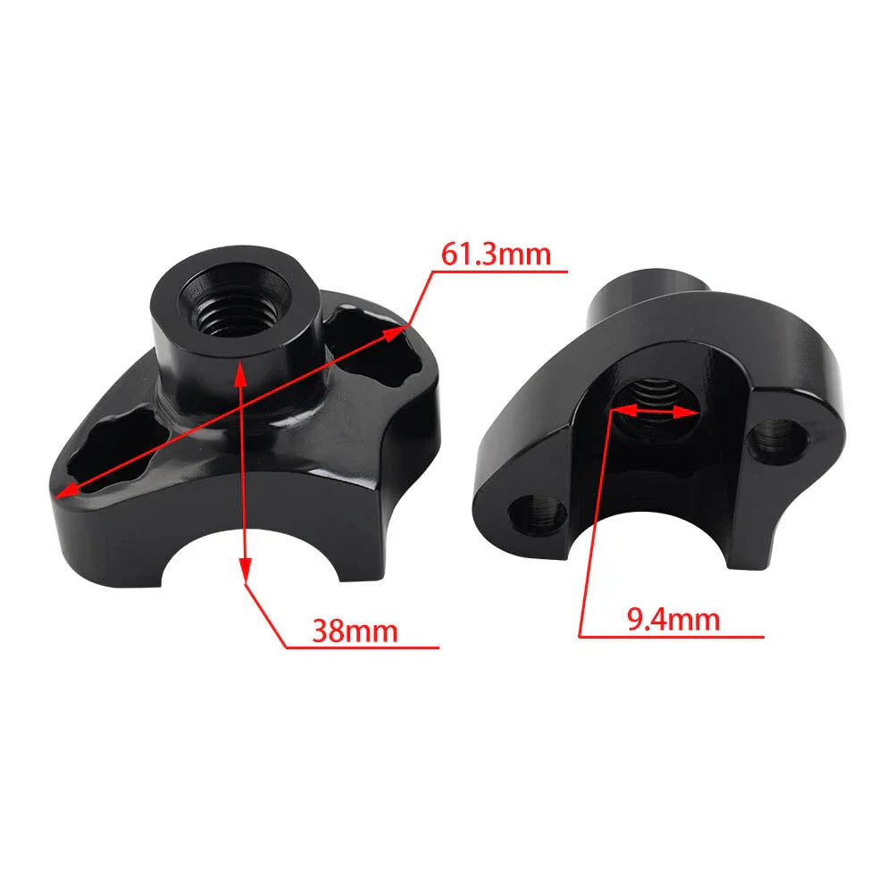 1" CNC Handlebar Risers for Harley Dyna Heritage Softail Sportster