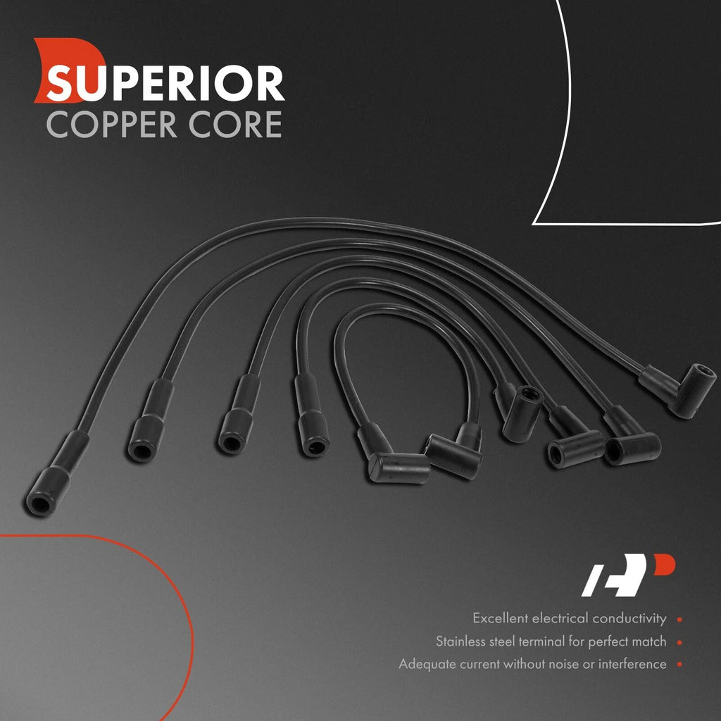 5 Spark Plug Wire Sets for Chevy Vega (1975-1977)